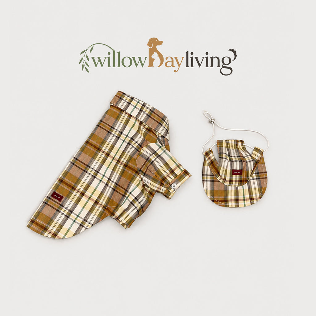 Vintage Plaid Heritage Pet Shirt