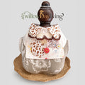 Leopard Patchwork Charm Bib