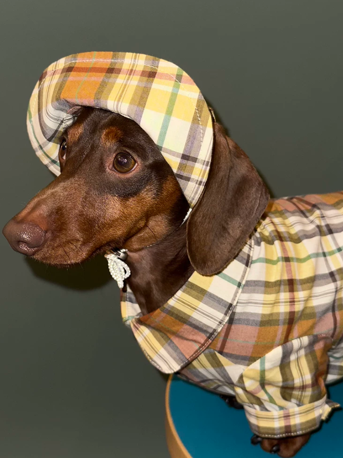 Vintage Plaid Heritage Pet Shirt