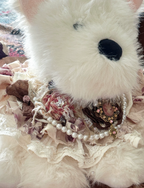 Vintage Rose Pearl Bib