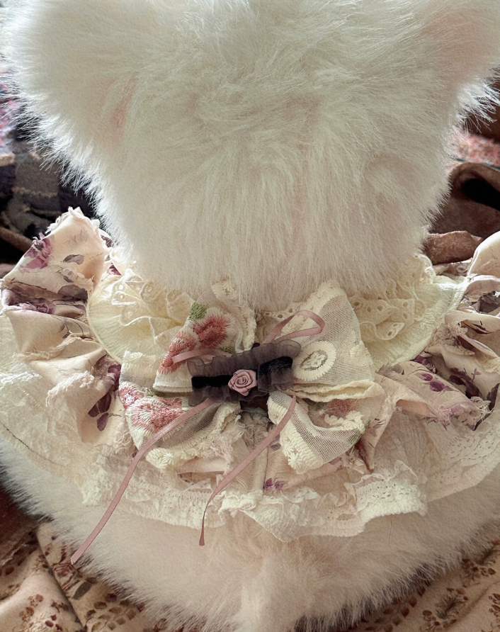 Vintage Rose Pearl Bib